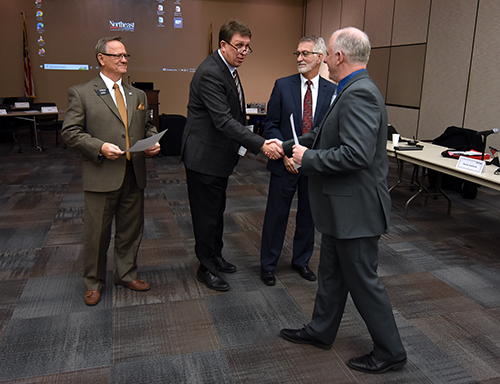 Re-elected board of governors members sworn in