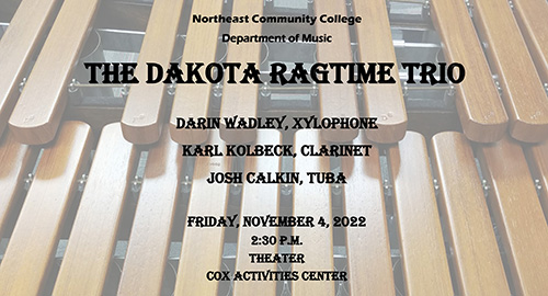 Music Dept. to host ragtime concert Fri., Nov. 4