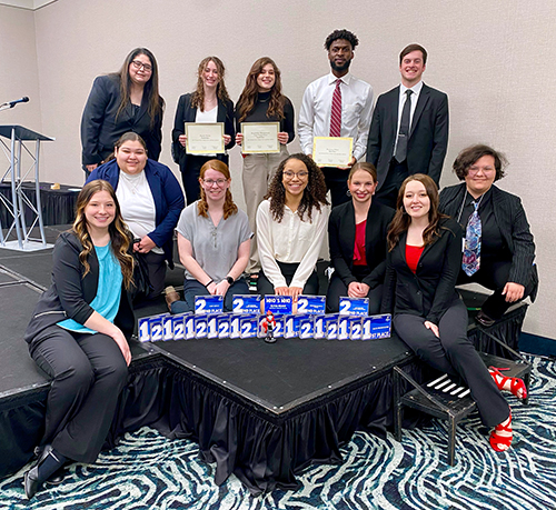 Northeast business students earn 27 awards at state collegiate business leaders conference