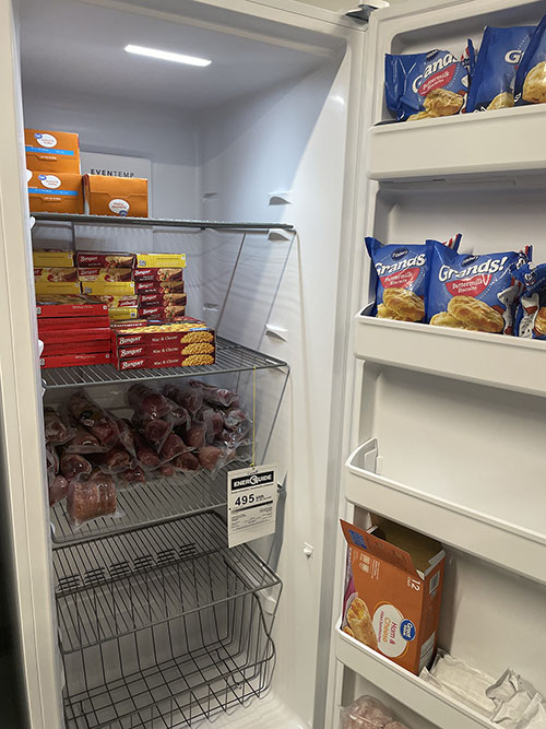 Alum helps Food Pantry get freezer