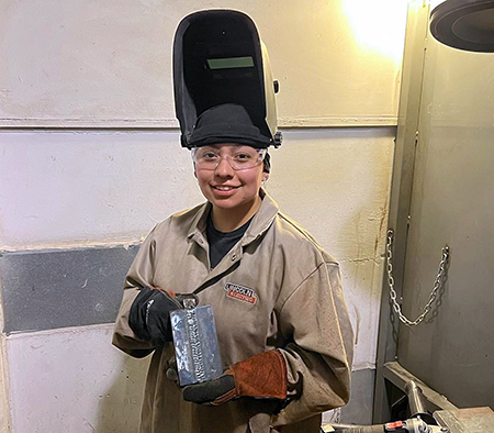 Northeast welding graduate hopes to inspire others 