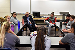 Chipps shares leadership advice with student-athletes