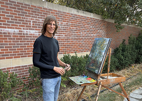 Northeast Art Instructor Serves as District’s First Artist-in-Residence