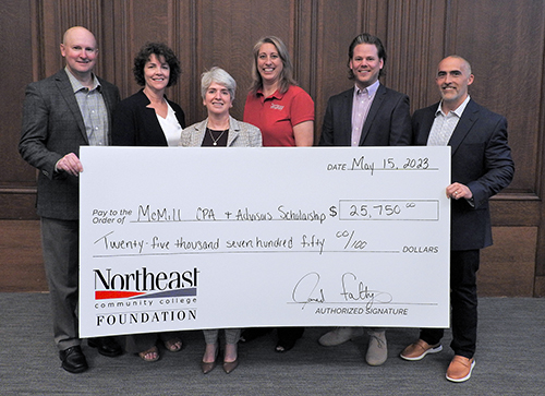 McMill CPAs & Advisors funds endowed scholarship at Northeast 