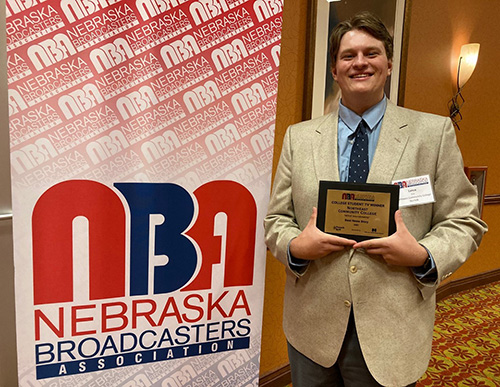 Broadcasting graduate earns gold award from Nebraska Broadcasters Association