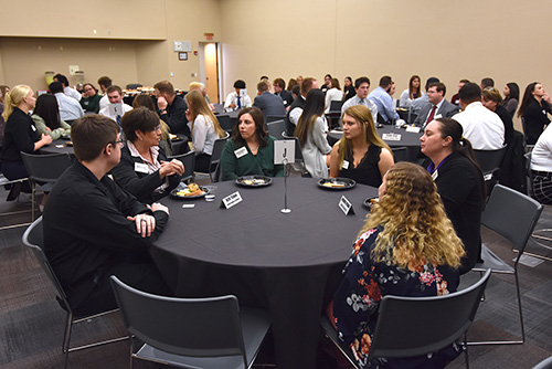 Northeast students network with area business professionals