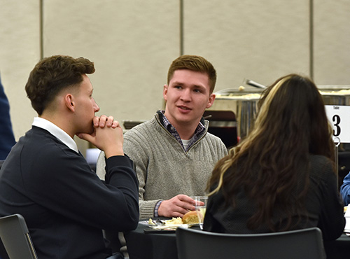 Northeast students network with business professionals