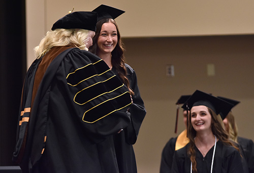 Paramedic and PTA graduates receive their degrees during summer commencement ceremony