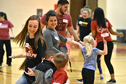 Northeast students learn during children's playtime