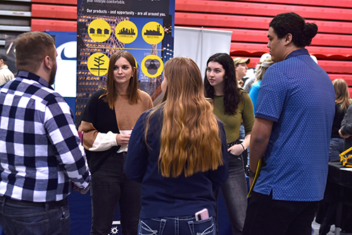 Over 350 students meet with potential employers at Spring Career Fair